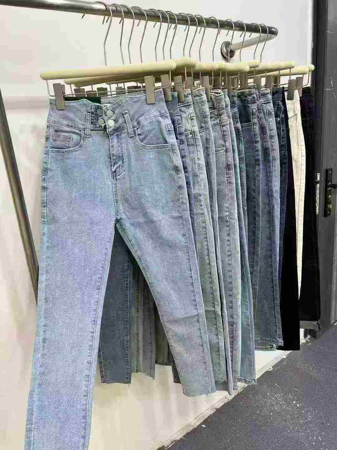 2800 Potong Jeans Skinny Stretch Pinggang Tinggi Wanita, Ukuran 26-32 - Image 2