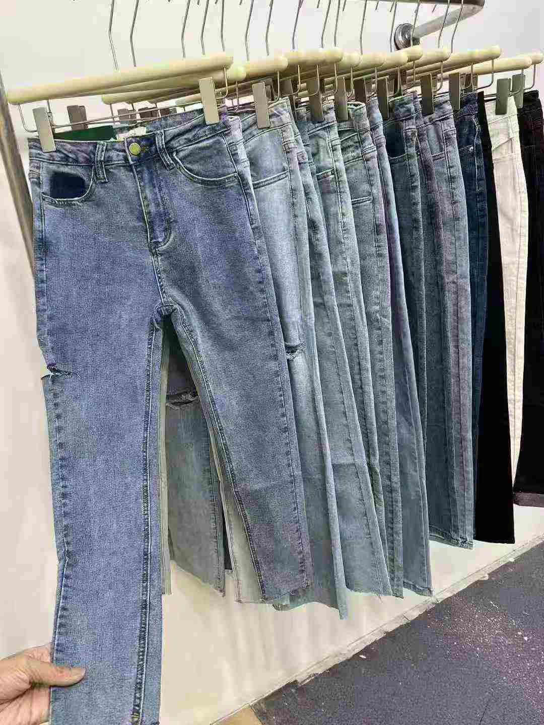 2800 Potong Jeans Skinny Stretch Pinggang Tinggi Wanita, Ukuran 26-32 - Image 4
