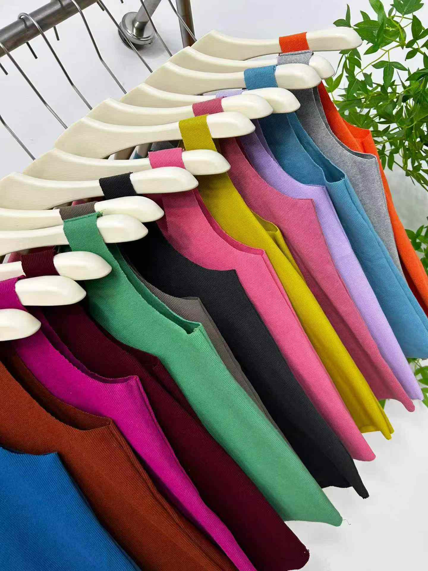 Débardeur en maille de soie glacée pour femmes, camisole d'été à col rond, couche de base, haut sans manches - 3 153 pièces - Image 6