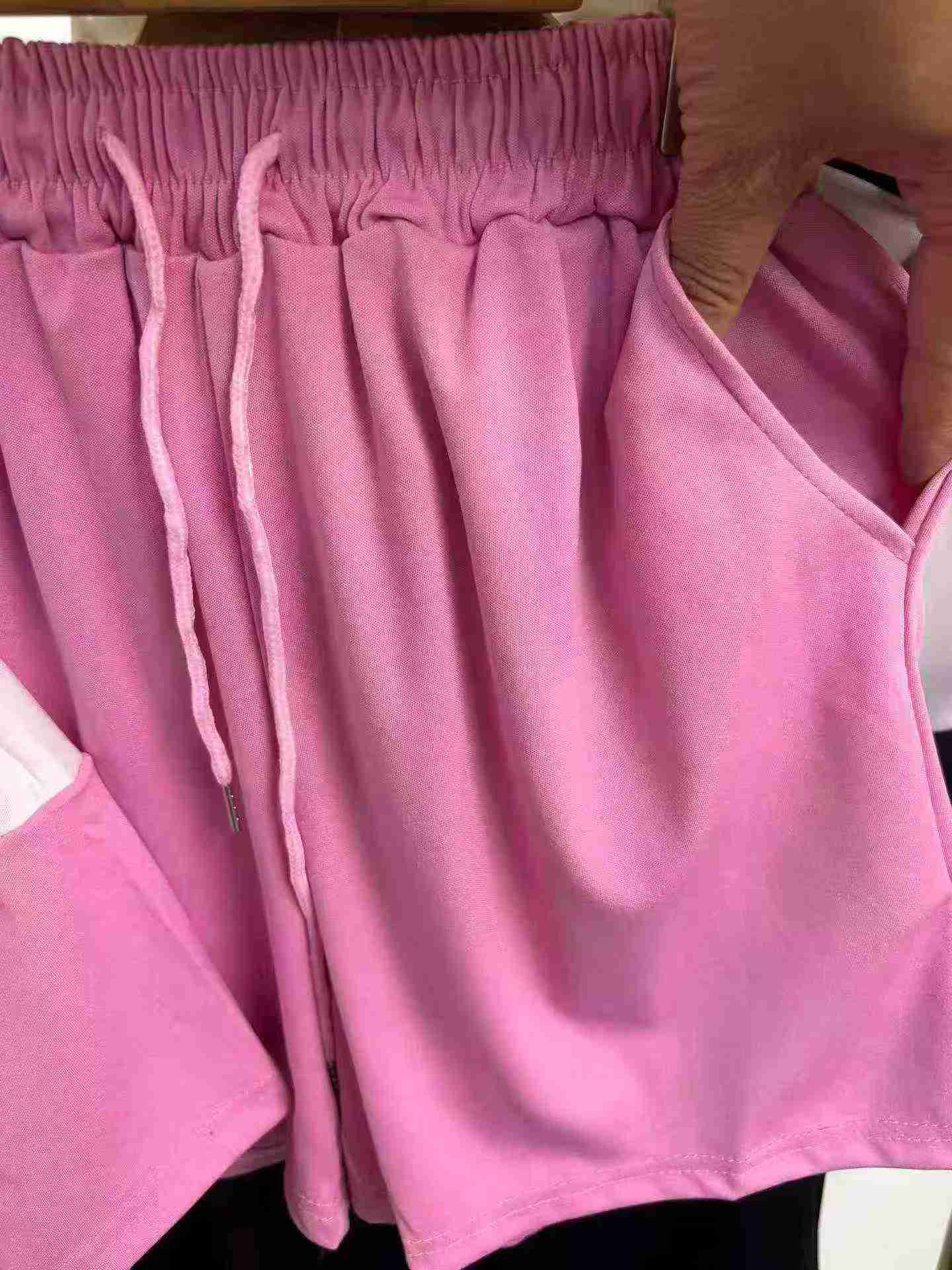 About 200 Sets Summer Thin Loose Casual Sports Half-Zip Shorts Set with Embroidery, 3 Colors M-2XL - Image 9