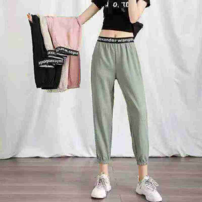 Clearance 300 Pcs Summer New Letter Waist Jogger Pants, 7 Colors, Sizes M-XL - Image 4