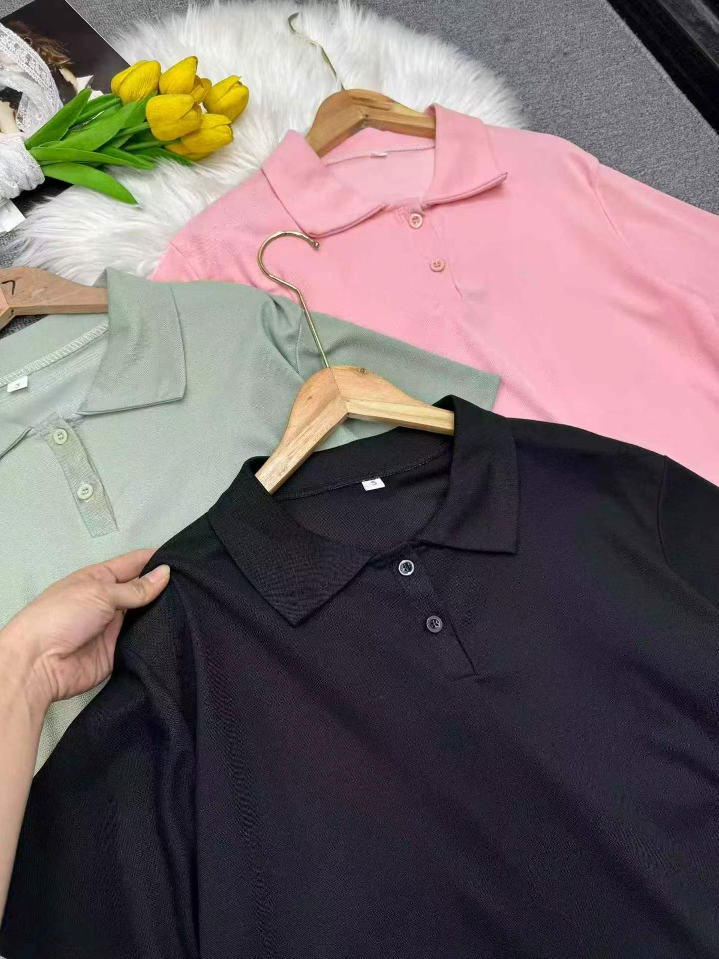 479 Pieces Simple Versatile Short Sleeve Loose Polo Collar Tops - Image 1