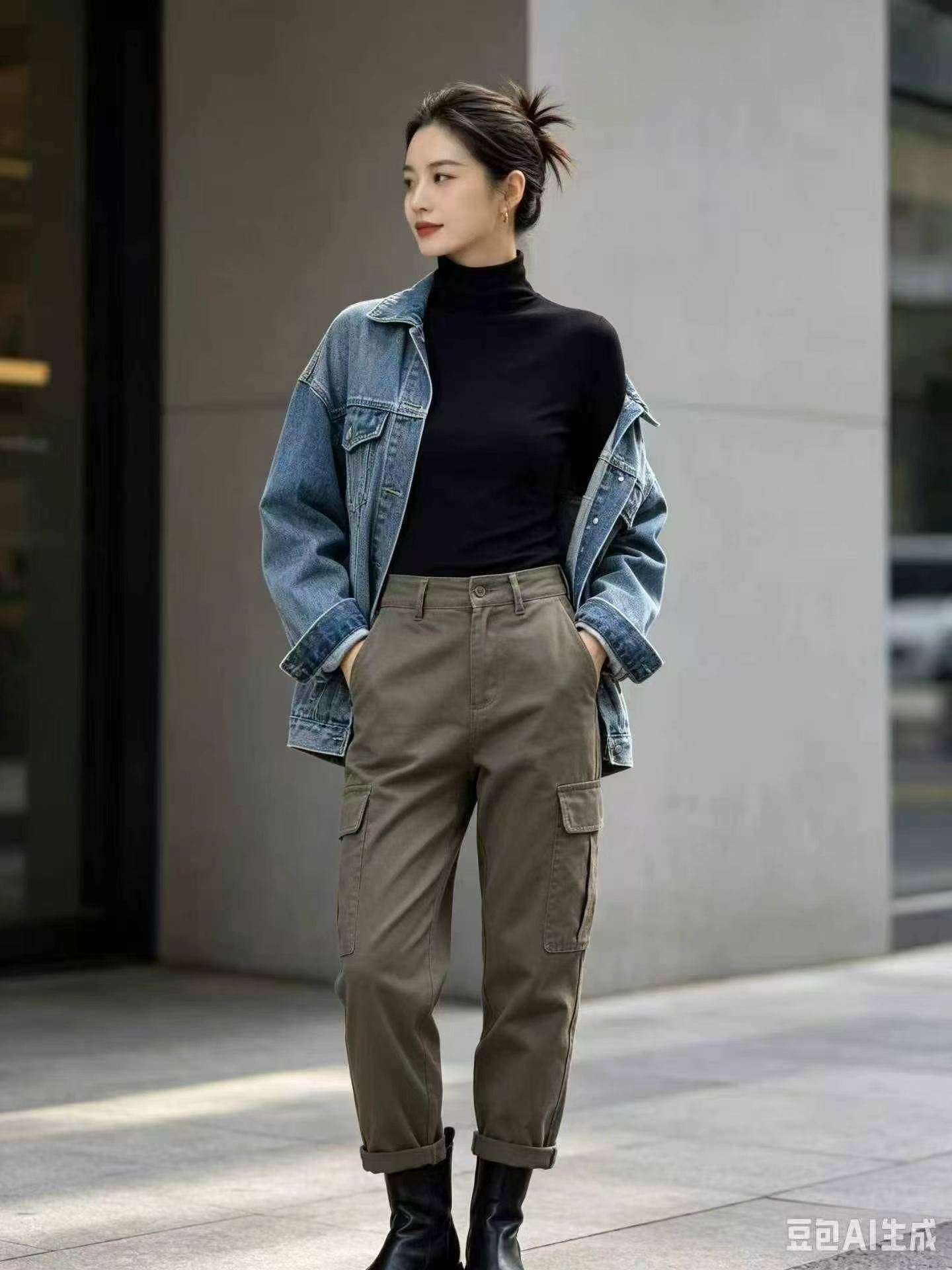 About 680pcs Women's Simple Solid Long Sleeve Base Tops - Image 1