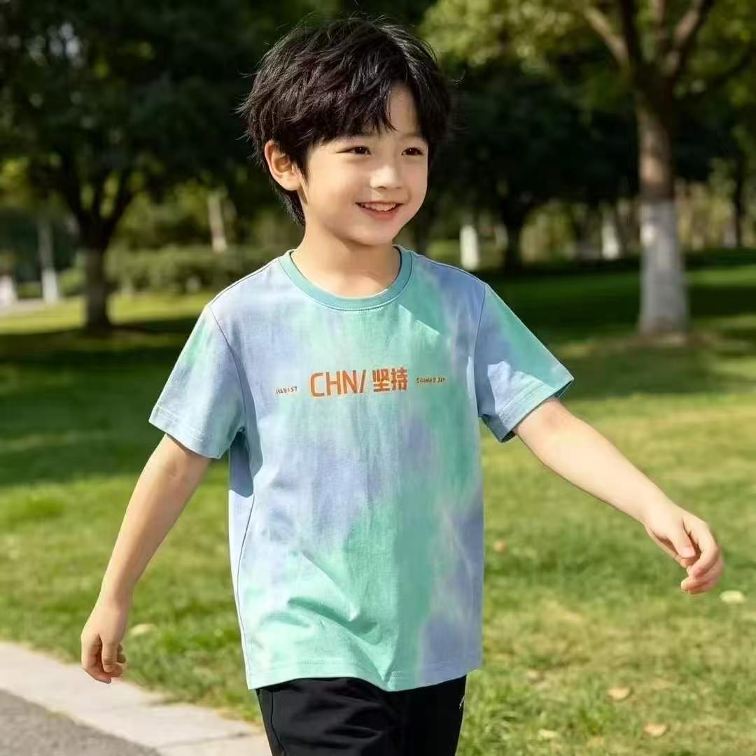 306 Pieces Little Kids Trendy Tie-dye Cotton Short Sleeve T-shirts - Image 1