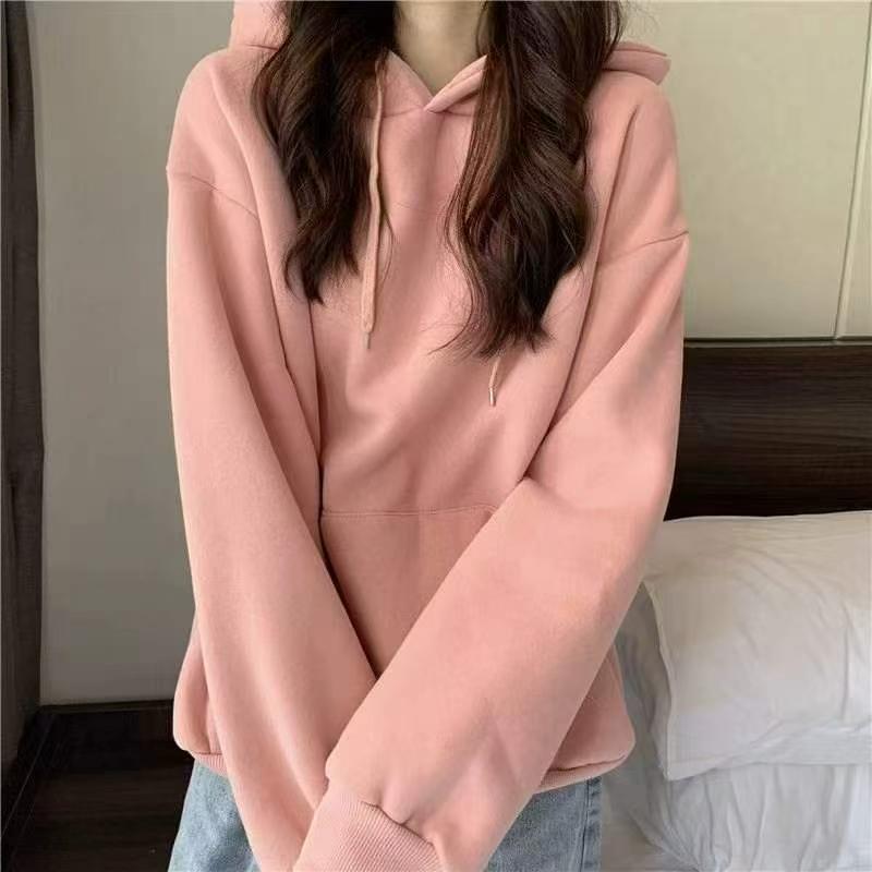 Hoodie Kapas Longgar Baharu untuk Musim Bunga dan Musim Luruh, Lebih Kurang 300 Helai - Image 1
