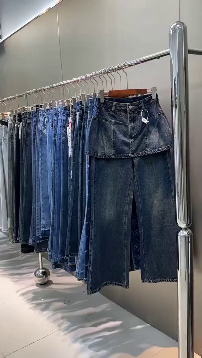 Wholesale Stock Wide Leg Jeans S-XL - Image 1