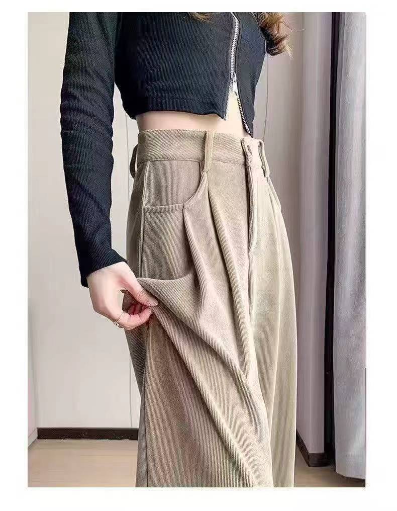 Casual Corduroy Wide Leg Pants for Spring Autumn Winter, About 650 Pieces - Image 1