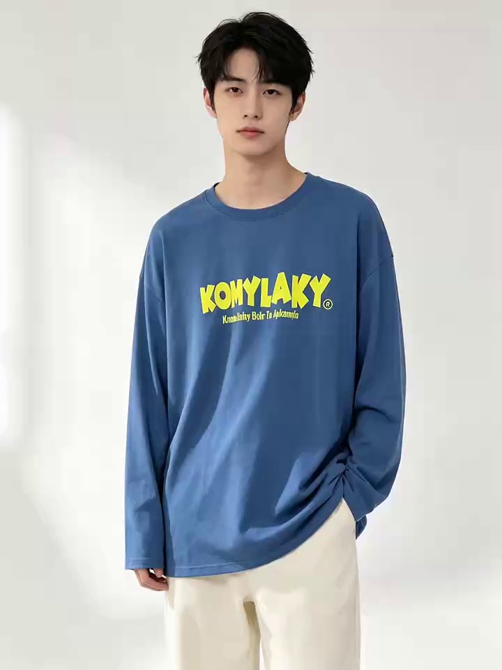 Men's Cotton Long Sleeve T-shirts, Total 564 Pieces - Image 1