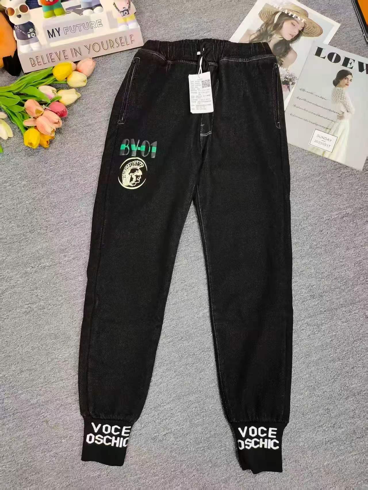 2300 Pcs Fall Winter Fleece Lined Kids Jeans - Image 1