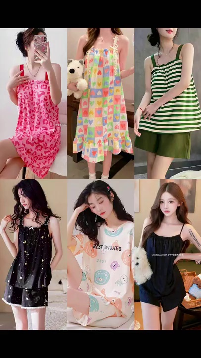 Women's Summer Two-piece Cami Pajama Set 5933 Pieces Wholesale - Image 1
