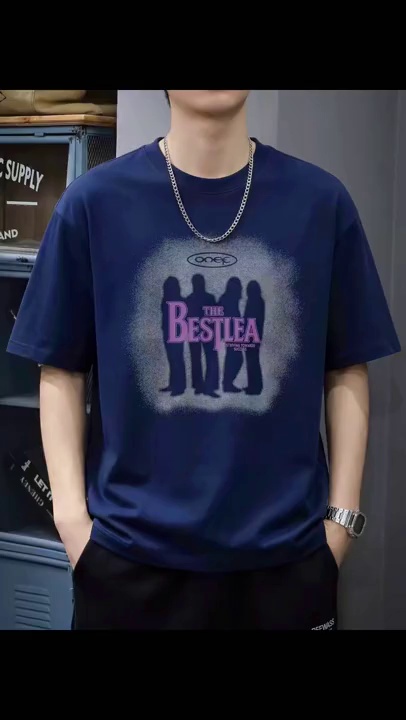 7000 Pcs Heavy Cotton Trendy Unisex Short Sleeve T-shirts - Image 1