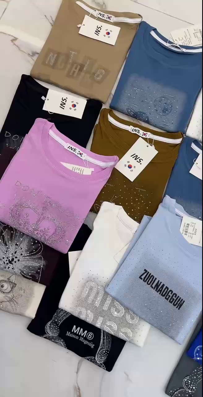 Over 2800 Pcs Korean Heavy Work Hot Girl T-shirts - Image 1