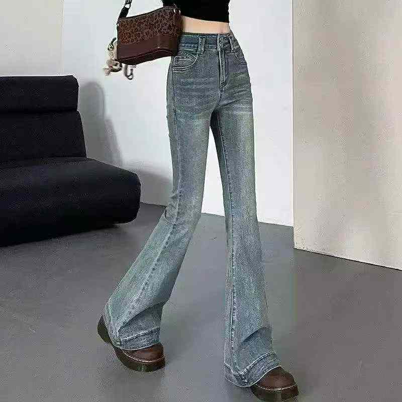 1800 Potong Celana Jeans Denim Flared Campur Populer Grosir - Image 1