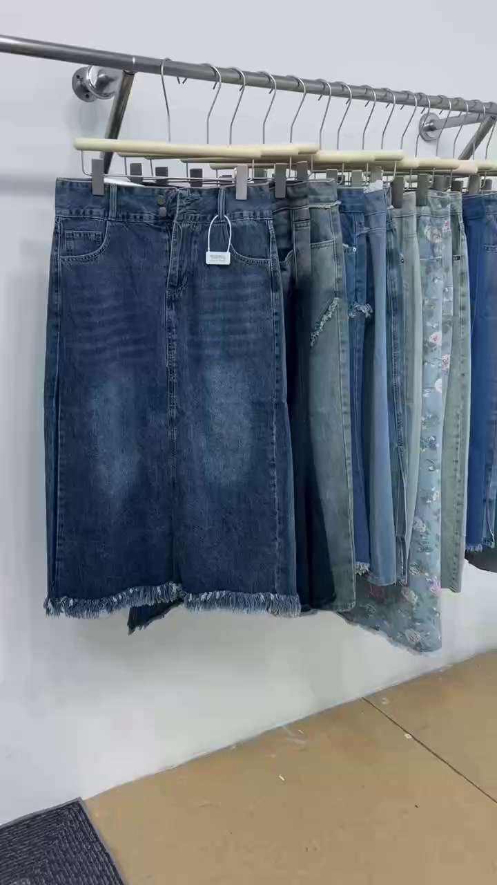 4800 Pieces Premium Denim Long Skirts - Image 1
