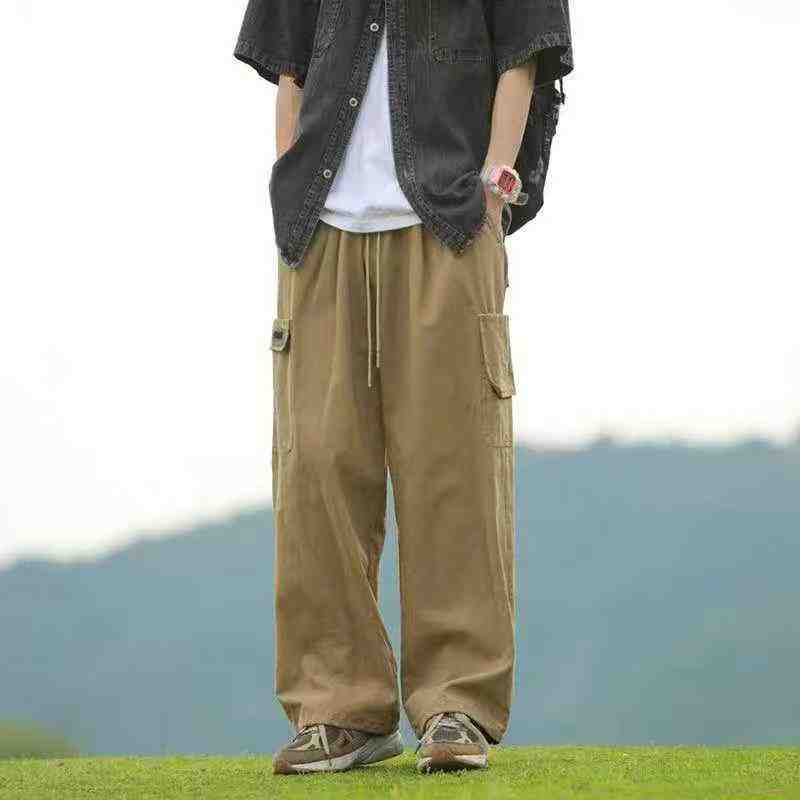 Celana Kargo Pria Vintage Wide Leg Jepang Trendi Musim Gugur 2026, Sekitar 750 Pcs - Image 1