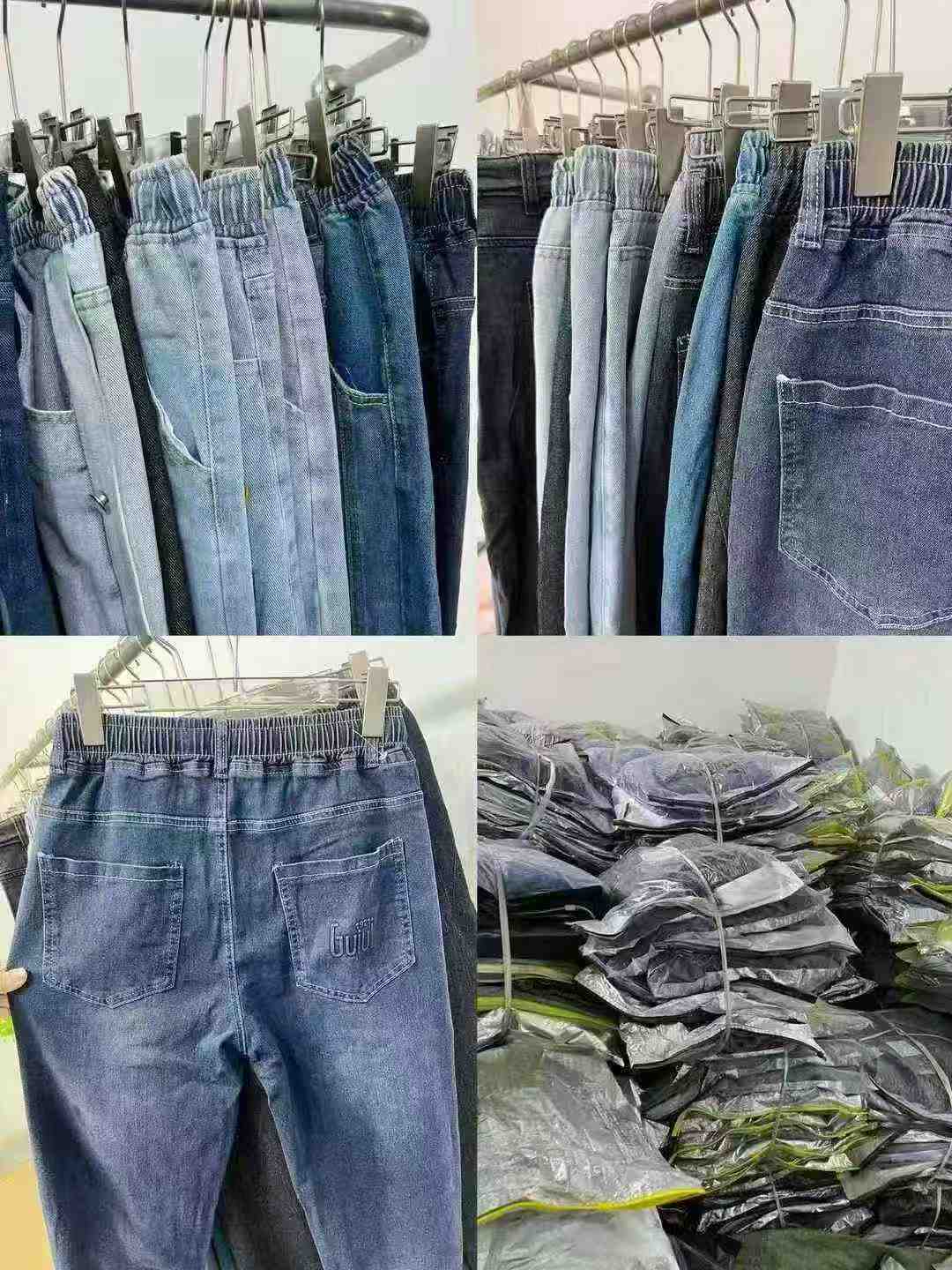 6300 Pieces Men's Elastic Waist Mixed Denim Jeans - Image 1