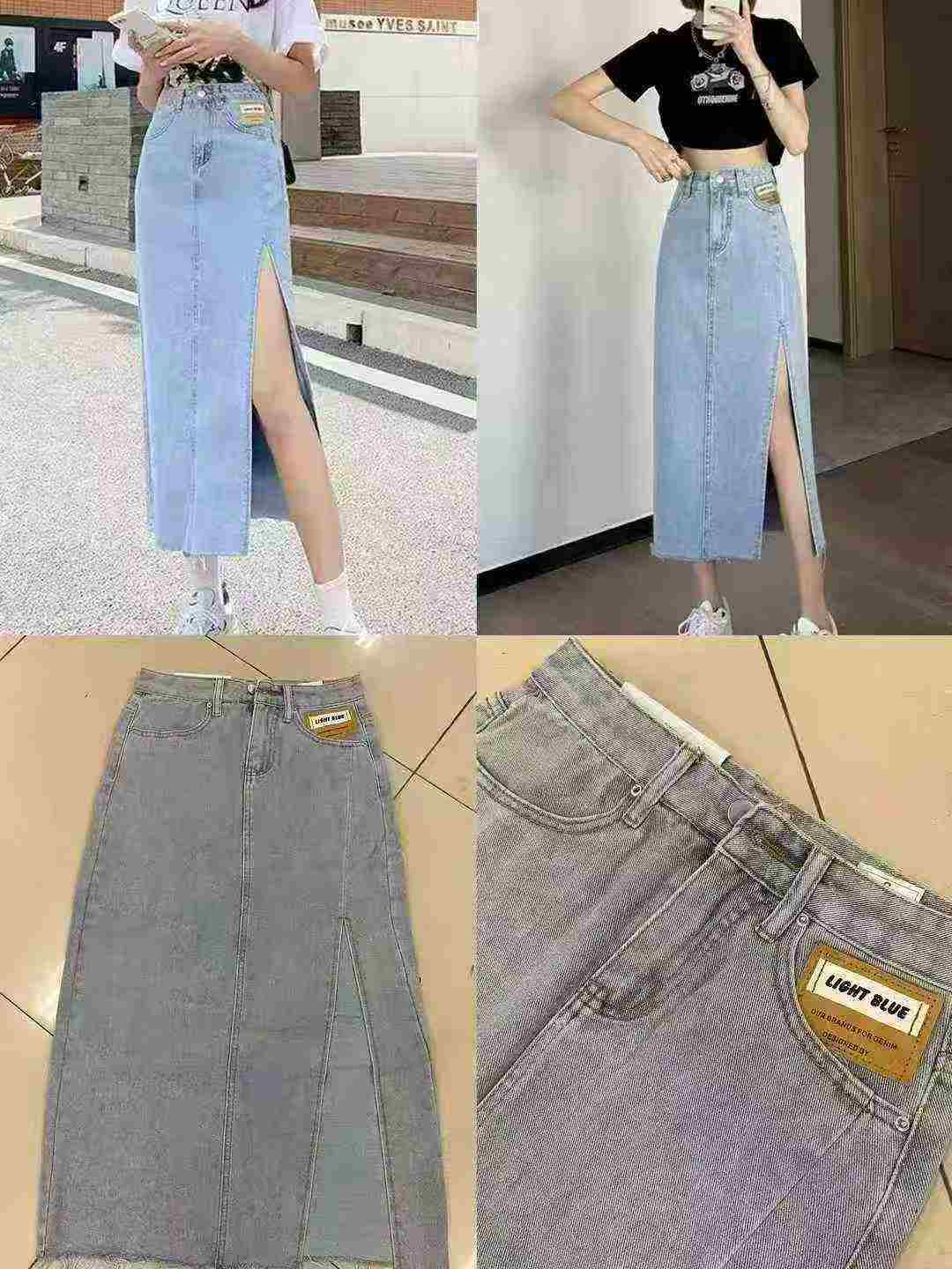 2000 Pieces Mixed New Denim Long Skirts - Image 1