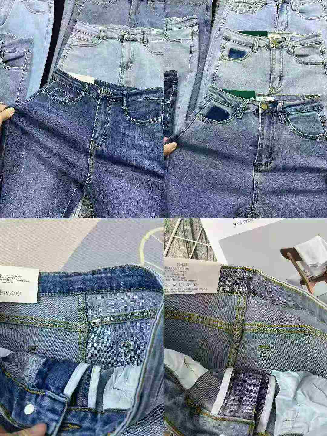 Women's High-Waist Stretchy Skinny Jeans, 2,800 Pieces, Sizes 26-32 (S-XXL) - Image 1