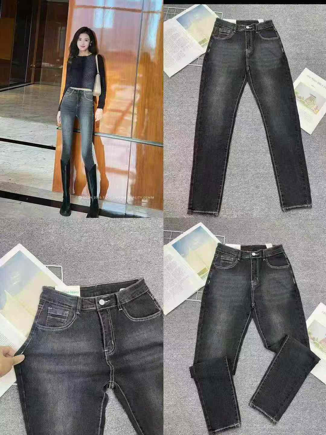 1680 Pcs High Stretch Denim Skinny Jeans, Sizes 26-32 - Image 1