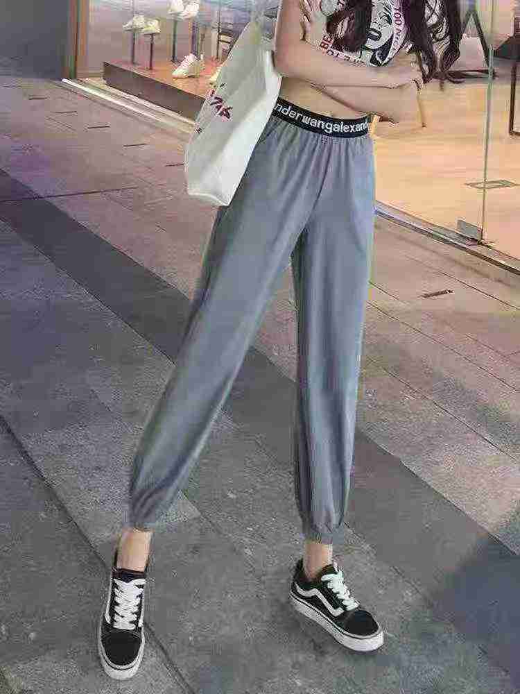 Clearance 300 Pcs Summer New Letter Waist Jogger Pants, 7 Colors, Sizes M-XL - Image 1