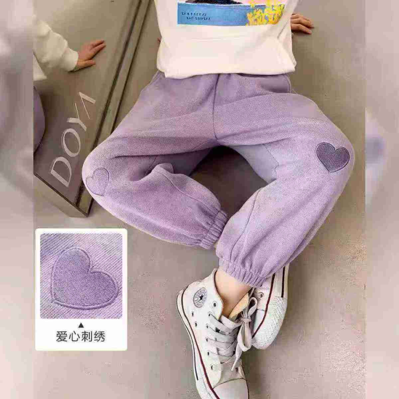 253 Pieces High Quality Older Kids Fleece Lined Cuffed Sweatpants - Image 1