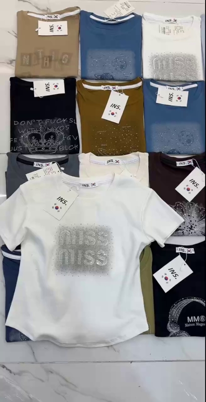 Over 2800 Pieces Korean Label Heavy Sexy T-Shirts - Image 1