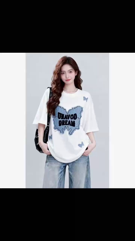 Unisex Trendy Cotton Loose Short Sleeve T-Shirts, Sizes S to 5XL, 8500 Pieces - Image 1