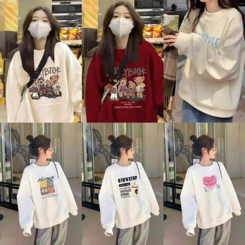 3000 Pcs Unisex Loose Crewneck Sweatshirts - Image 1