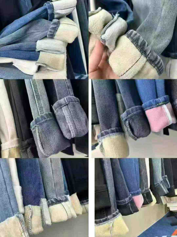 2000 pièces de jeans femme doublés polaire, nouveauté best-seller - Image 1
