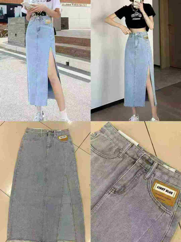 2000 Pieces Mixed New Denim Long Skirts - Image 1
