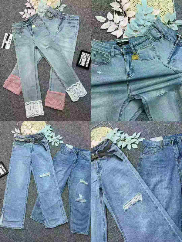 High Quality Washed Women's Denim Jeans 2800 Pieces - Image 1