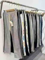 Unisex Fleece-Lined Cotton Sweatpants Stock Lot - 15000pcs, S-5XL, Factory-Made with Individual Packaging | 10.3 CNY/PC Full Clearance - Image 4