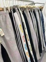 Unisex Fleece-Lined Cotton Sweatpants Stock Lot - 15000pcs, S-5XL, Factory-Made with Individual Packaging | 10.3 CNY/PC Full Clearance - Image 3