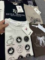 5000pcs Heavy Beaded Trendy Cotton T-Shirts - Chinese Clothing Stock Lots, 12.3 CNY/Piece Full Clearance, Assorted Designs & Colors, 220G Cotton Fabric - Image 7