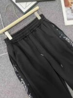 95pcs Full Stock Men's Autumn Winter Cargo Sweatpants - Ins Style Basketball Sports Harem Pants, Side Paisley Button Design, Convertible Cuffed/Straight Leg, Size L-XXL, Black, Wholesale Stock Lot - Image 5