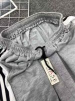 110pcs Bulk Clearance: Black Striped High-Waisted Loose-Fit Straight Wide-Leg Unlined Sweatpants | Sizes XL/4XL/5XL, Individually Packaged, 2 Colors | Wholesale Chinese Stock Pants - Image 3