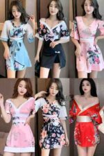 Japanese Traditional Modified Kimono Dresses - 850pcs Full Stock at 6.0 CNY/Piece, S-XL Sizes, Individually Packed, Multiple Patterns & Colors | Bulk Wholesale Export - Image 9