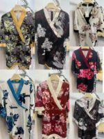 Japanese Traditional Modified Kimono Dresses - 850pcs Full Stock at 6.0 CNY/Piece, S-XL Sizes, Individually Packed, Multiple Patterns & Colors | Bulk Wholesale Export - Image 7