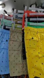 Wholesale Men's Washed Cotton Knee-Length Pants, One Size Fits 100-160LBS, Mixed Colors, MOQ 100 PCS at 10.4 CNY - Image 2