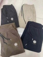 Bulk Wholesale Women's Fall Cotton Velvet Harem Pants | Embroidered K Logo, 4 Colors, Plus Sizes 2XL-5XL, Stock Lot Pricing: 14.8 CNY/PC (1600pcs), 15.3 CNY/PC (100pcs+) - Image 6