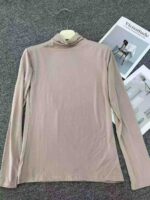 Bulk Stock Lot Women's High-Stretch Half Turtleneck Long Sleeve Base T-Shirts - 450 Pcs, One Size, 3 Colors, Individually Packaged, CNY6.3/Piece - Image 4
