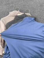 Bulk Stock Lot Women's High-Stretch Half Turtleneck Long Sleeve Base T-Shirts - 450 Pcs, One Size, 3 Colors, Individually Packaged, CNY6.3/Piece - Image 3