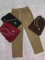 Autumn Molar Velvet Mom Pants (Straight Hem, with Pockets) - 800 Pieces Full Stock Clearance at 16.3 CNY/Piece, 4 Colors & Sizes 2XL-5XL - Image 7