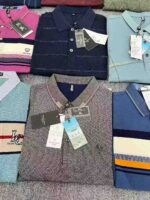 Qiyu Brand Men's Cotton Long Sleeve Polo Shirts (Layered Fake Two-Piece Style), 2199 Pieces Full Stock Lot, CNY14.3 Each, Sizes M-4XL, Individually Packed with Tags - Image 3