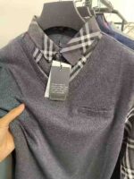 Qiyu Brand Men's Cotton Long Sleeve Polo Shirts (Fake Two-Piece Style) - 2199 Pieces Full Clearance at 14.3 CNY Each | Sizes M to 4XL, Premium Quality with Tags & Individual Packaging - Image 6