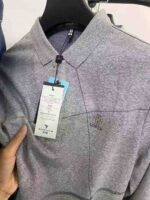 Qiyu Brand Men's Cotton Long Sleeve Polo Shirts (Fake Two-Piece Style) - 2199 Pieces Full Clearance at 14.3 CNY Each | Sizes M to 4XL, Premium Quality with Tags & Individual Packaging - Image 4