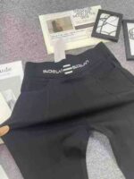 70pcs Autumn High-Waisted Split Flared Wide-Leg Pants Stock Lot - Stretchy S to 3XL, Black Only, Quality Roman Fabric, Individually Packed - Full Clearance 13.3 CNY/Piece - Image 4