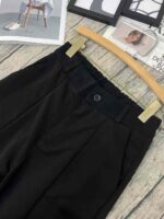 Full Stock Clearance: 260pcs Women's Black Split Hem Suit Pants, S-XXL, Ankle-Length Wide Leg, Seam-Bound Lining, Independent Packaging, Spring & Autumn, 12.3 CNY/Piece - Image 4