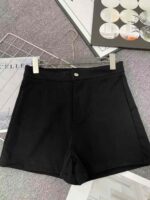 262 PCS Women's High-Waist Stretch Black Roman Shorts - Slim A-Line Dressy Hot Pants for Fall/Winter/Spring, S-XXL, Bulk Stock Lot Wholesale - Image 5