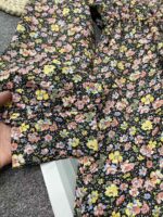 343PCS Bulk French Style Chiffon Floral Long Sleeve Midi Waist-Cinched Women's Dresses | Fall/Winter Collection | Sizes M-XXL | Single Style & Color | Genuine with Individual Packaging | Stock Lot Wholesale at 11.3 CNY/Piece - Image 4